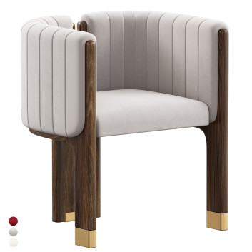 Krzesło Mezzo Collection Crawford Dining Model 3D