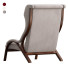 Sessel Poltrona Frau Italian Cavour in Petrol Fabric - axtam3d