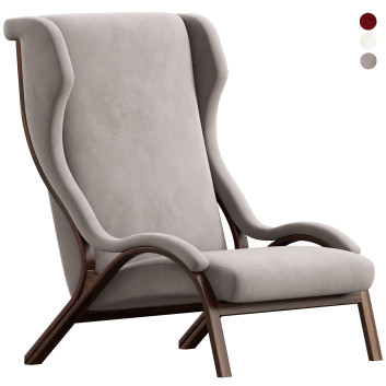 Крісло Poltrona Frau Italian Cavour in Petrol Fabric