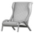 Sessel Poltrona Frau Italian Cavour in Petrol Fabric - axtam3d