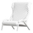 Sessel Poltrona Frau Italian Cavour in Petrol Fabric - axtam3d