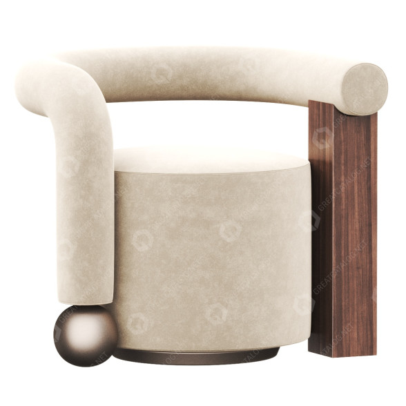 Fauteuil Malabar Artistic Furniture Galatea modèle 3D