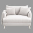 Кушетка Loaf Squishmeister Love Seat Chaise - axtam3d
