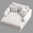 Кушетка Loaf Squishmeister Love Seat Chaise - axtam3d