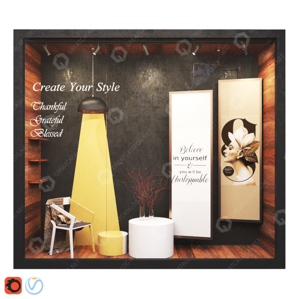 Вітрина Store 02 3D модель
