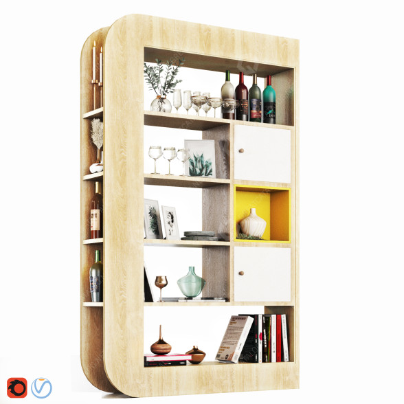 Estantería y decoración Minh Tri Modelo 3D