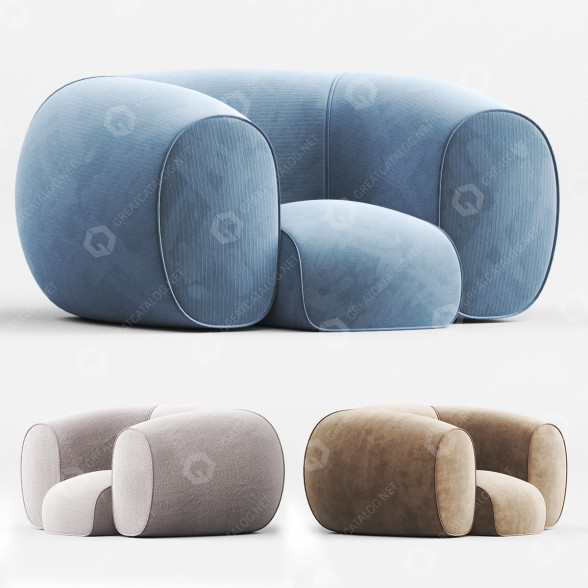 Крісло Established & Sons Mollo Lounge 3D модель
