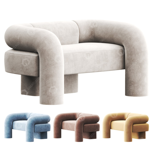 Fauteuil Ian Felton Studio Kosa Lounge modèle 3D