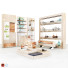 Vitrinen und Dekoration Mall-Store Set Wooden - Nareh