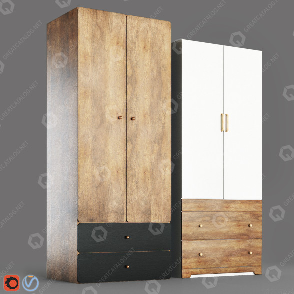 Penderies Minh Tri Wood modèle 3D