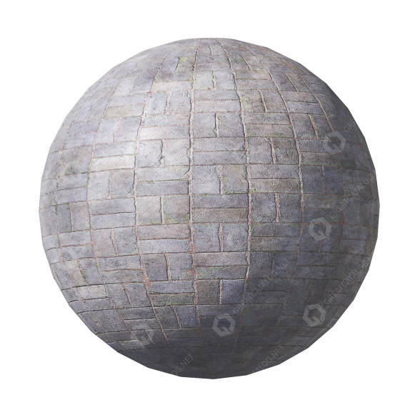 Бруківка Grey 02 3D модель