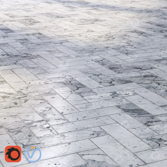 Плитка Herringbone 3D модель