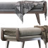 Bench Arteriors Santana Muslin - HenMat
