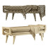 Bench Arteriors Santana Muslin - HenMat