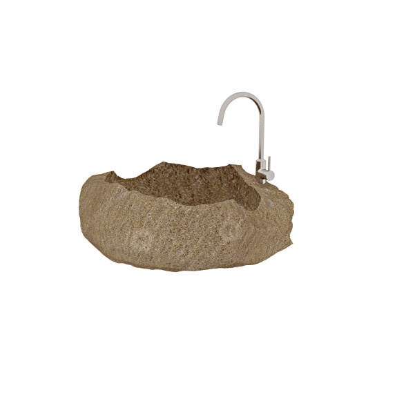 Umywalka i kran Solid Stone model 3D