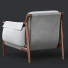 Крісло Poltrona Frau Times Lounge Fabric - Sohib3d