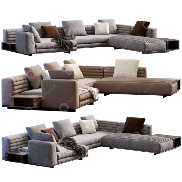 Sofá Minotti Roger Modelo 3D