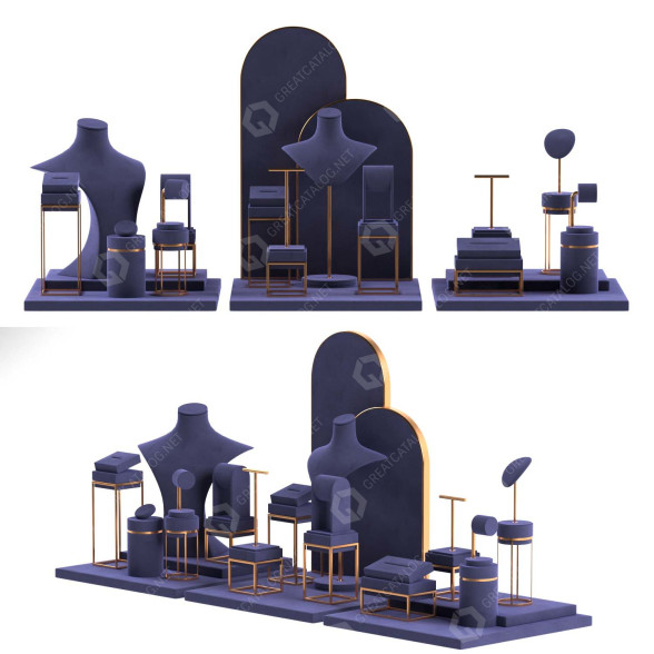 Expositor de joyas Custom Set Modelo 3D