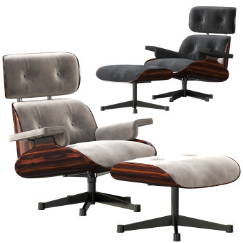Sillón y otomana Herman Miller Eames Lounge