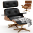 Sillón y otomana Herman Miller Eames - Sohib3d