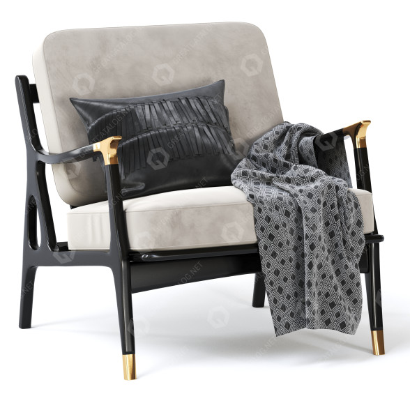 Fotel Anthropologie Haverhill model 3D