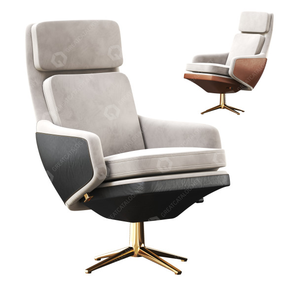 Fotel Vitra Grand Relax Lounge model 3D