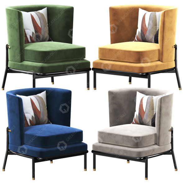 Fauteuil Aster Gae modèle 3D