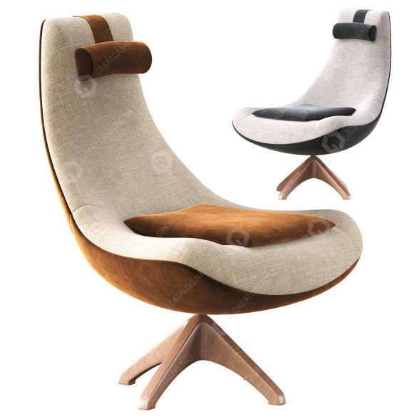Armchair Diotti Agata Ergonomic 3D model