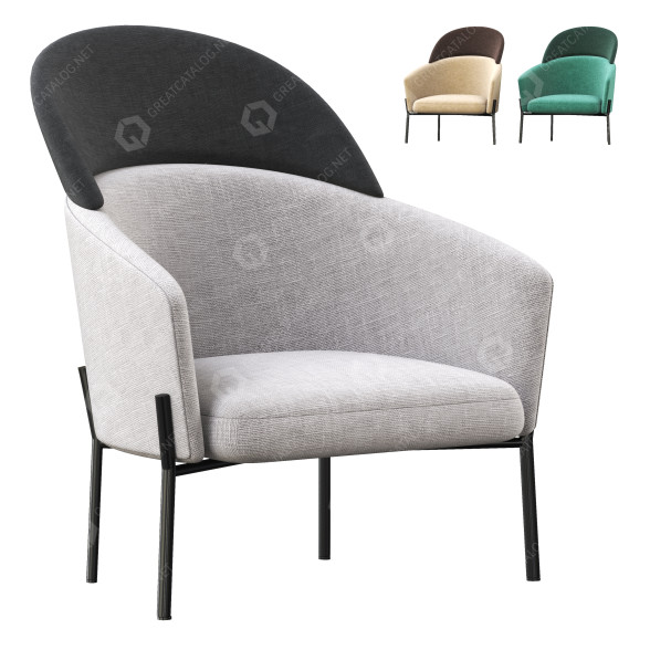 Armchair Diotti Just Design 3D model