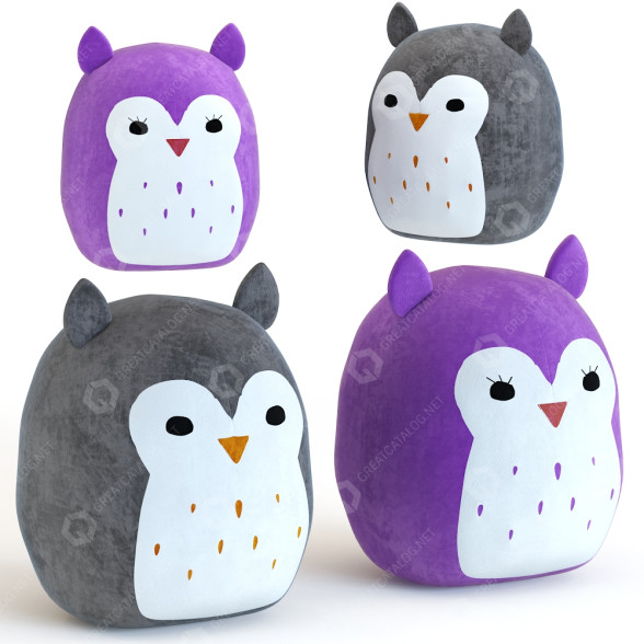 Spielzeug Squishmallows Puff the Owl 16 3D-Modell