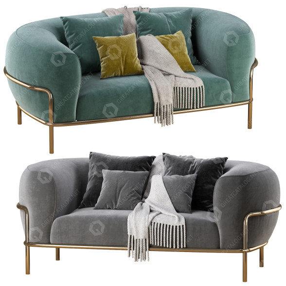 Диван Gallotti&Radice Sophie Settee 3D модель