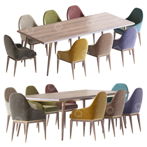 Tisch und Stühle CPRN Homood Sitte 3D-Modell