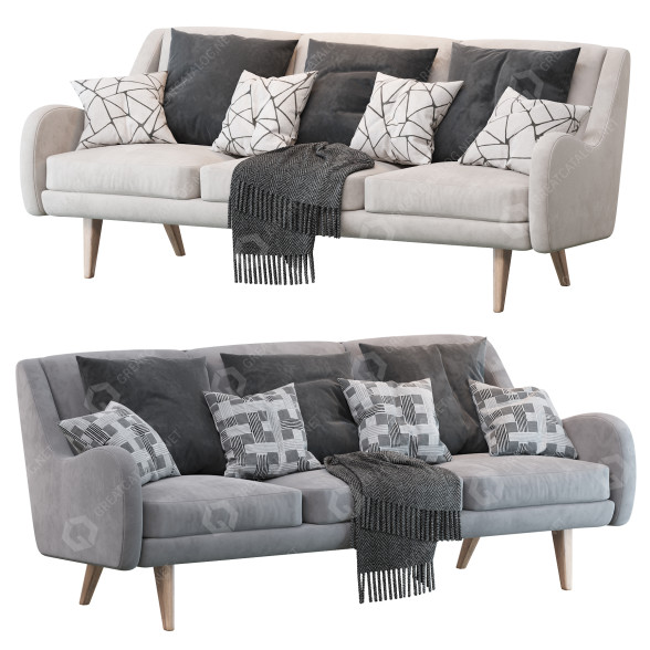 Диван West Elm Sebastian 3D модель