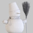 Decoración Snowman - HenMat