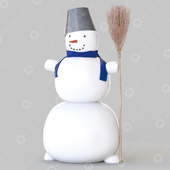 Decoración Snowman Modelo 3D
