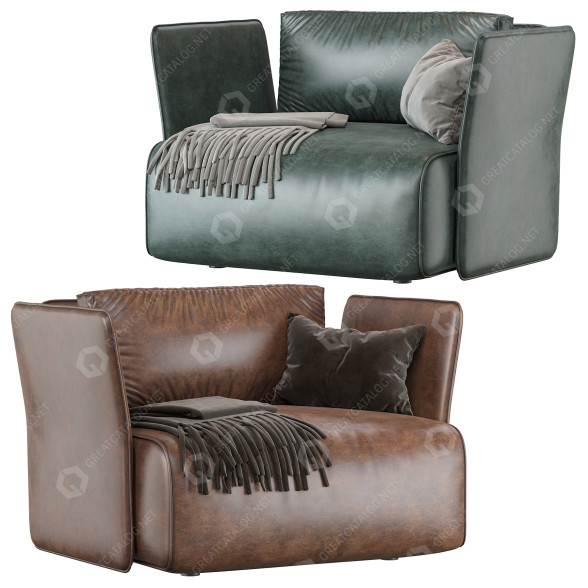 Armchair Novamobili Smuk Poltrone 3D model