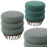 Puf Velvet Layered Unique Gold Base - HenMat