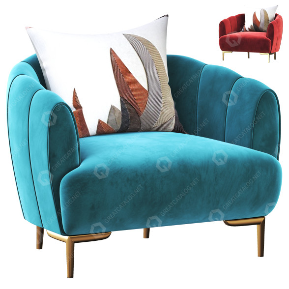 Armchair Fulton 3D model
