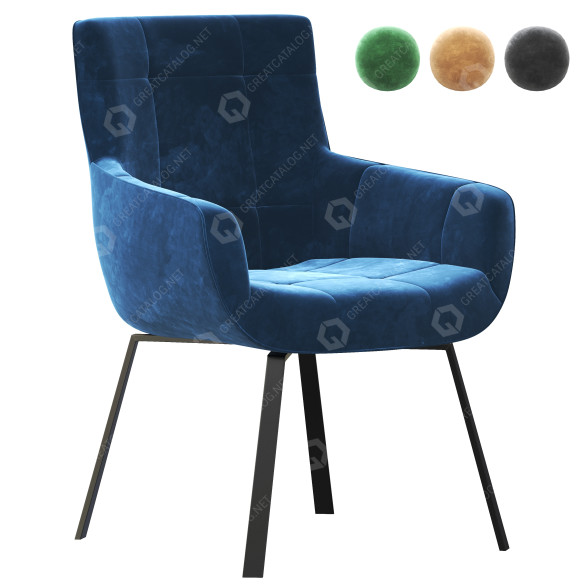 Armchair Emile Stulych 3D model