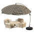 Парасолька, стіл та крісла Parasol Easy Sun Sun Garden Cantilever Classic with Flaps - HenMat