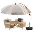 Парасолька, стіл та крісла Parasol Easy Sun Sun Garden Cantilever Classic with Flaps - HenMat