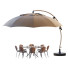Umbrella, Table and Chairs Parasol Easy Sun Sun Garden Cantilever XL Round without Flaps - HenMat