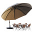 Umbrella, Table and Chairs Parasol Easy Sun Sun Garden Cantilever XL Round without Flaps - HenMat
