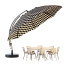 Umbrella, Table and Chairs Parasol Easy Sun Sun Garden Cantilever XL Round without Flaps - HenMat