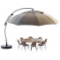 Umbrella, Table and Chairs Parasol Easy Sun Sun Garden Cantilever XL Round without Flaps - HenMat