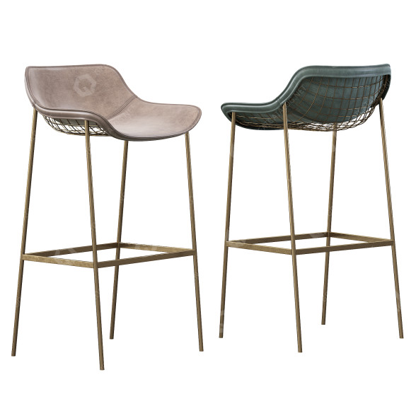 Taburete de bar Varaschin Summerset Modelo 3D
