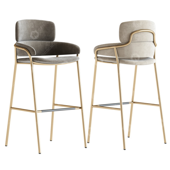 Tabouret de bar Arrmet Strike modèle 3D