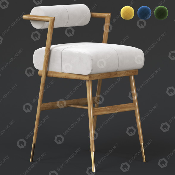 Barhocker Mezzo Collection Waters 3D-Modell