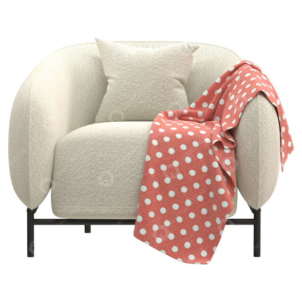 Armchair Cider Curl 3D model