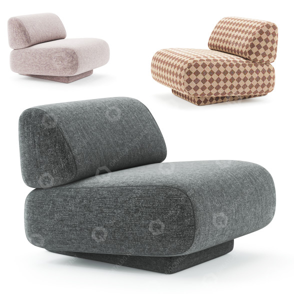 Sessel Moroso Gogan 3D-Modell